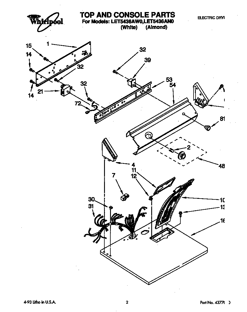 Parts diagram