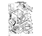 Whirlpool LGC6646AW0 cabinet diagram