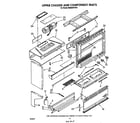 Whirlpool RM996PXVW1 upper chassis and component diagram