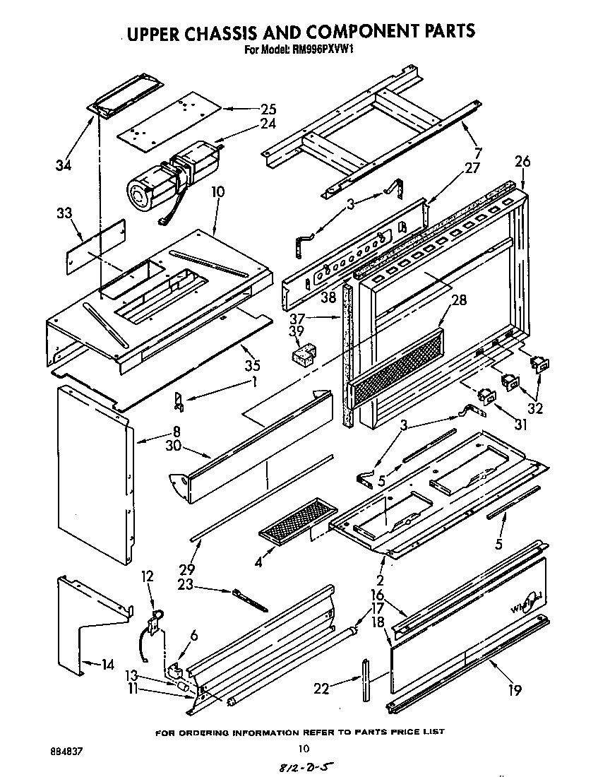 Upper chassis and component