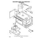 Whirlpool RM996PXVW1 microwave cabinet and stirrer diagram