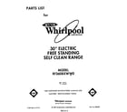 Whirlpool RF360BXWW0 front cover diagram