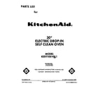 KitchenAid KEDT105VWH1 front cover diagram