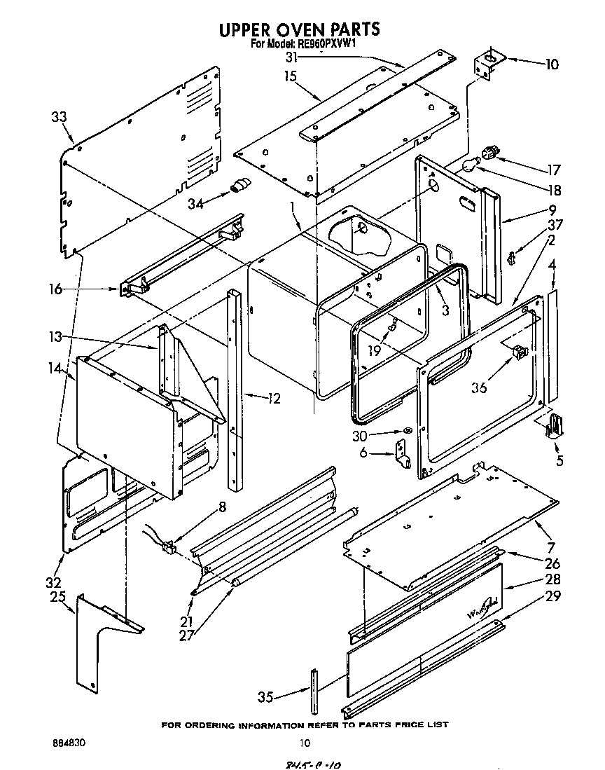 Upper oven