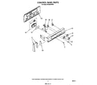 Whirlpool RF3365XWW0 control panel diagram