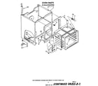 Whirlpool RF3365XWW0 oven body diagram