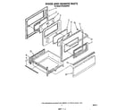 Whirlpool RF3365XWW0 door and drawer diagram