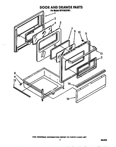 Door and drawer
