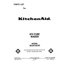 KitchenAid 3KUIS185V0 front cover diagram
