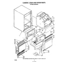 KitchenAid 3KUIS185V0 cabinet liner and door diagram
