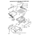 KitchenAid 3KUIS185V0 evaporator, ice cutter grid and water diagram