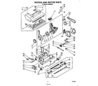 Whirlpool FV2500XR0 nozzle and motor diagram