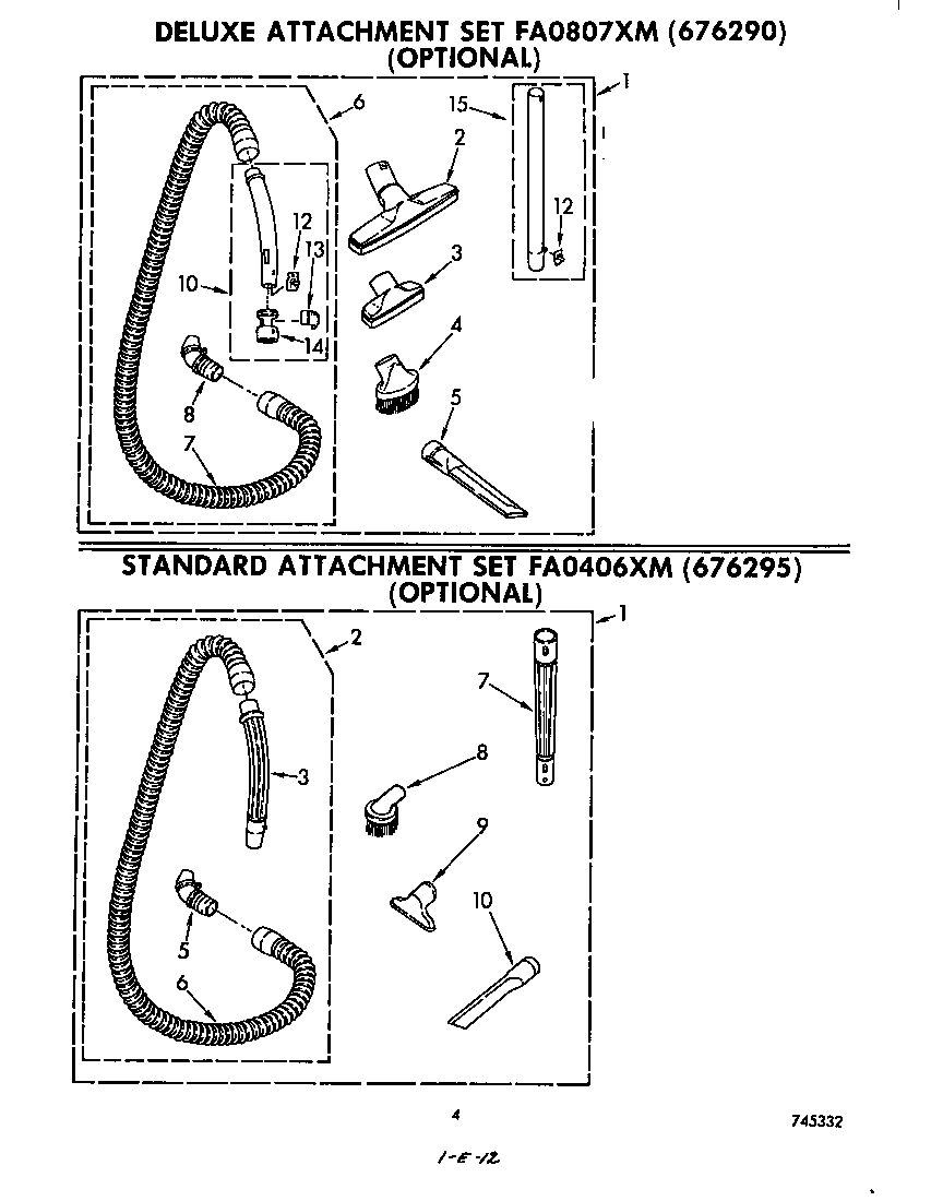 DELUXE AND STANDARD ATTACHMENTS