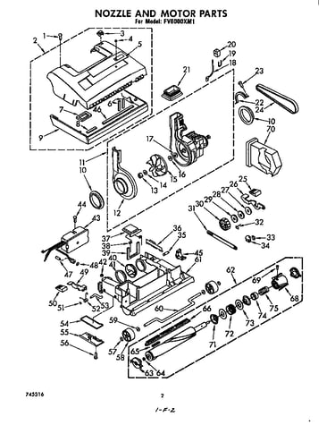 Nozzle and motor
