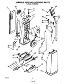 Handle and bag housing