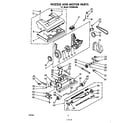 Whirlpool FV4000XM0 nozzle and motor diagram