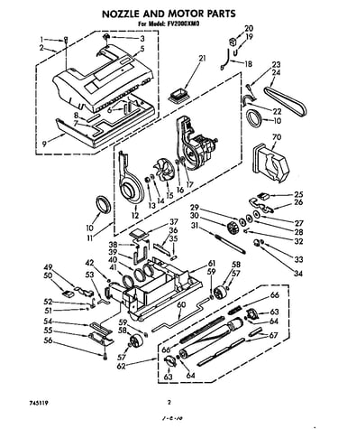 Nozzle and motor