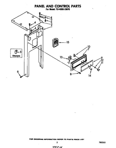 Panel and control