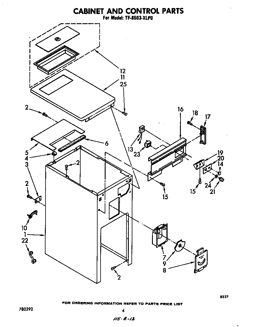 Cabinet and control