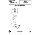 Whirlpool TF4500XLP0 motor and drive diagram