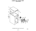 Whirlpool TF4500XLP0 cabinet and control diagram