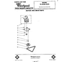 Whirlpool TF8500XLP0 motor and drive diagram