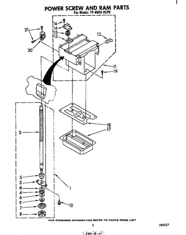 Power screw and ram
