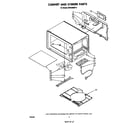 Whirlpool MW3200XP2 cabinet and stirrer diagram
