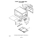 Whirlpool MW3520XP2 cabinet and stirrer diagram