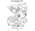 Whirlpool MH6300XM1 magnetron and air flow diagram