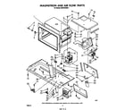 Whirlpool MH6700XM1 magnetron and airflow diagram