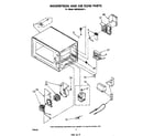 Whirlpool MW3520XP1 magnetron and air flow diagram