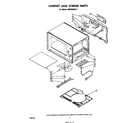 Whirlpool MW3520XP1 cabinet and stirrer diagram