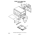 Whirlpool MW3500XP1 cabinet and stirrer diagram