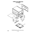 Whirlpool MW3000XP1 cabinet and stirrer diagram