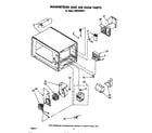 Whirlpool MW3200XP1 magnetron and air flow diagram