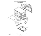 Whirlpool MW3200XP1 cabinet and stirrer diagram