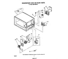 Whirlpool MW120EXP0 magnetron and airflow diagram