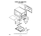 Whirlpool MW1000XP0 cabinet and stirrer diagram