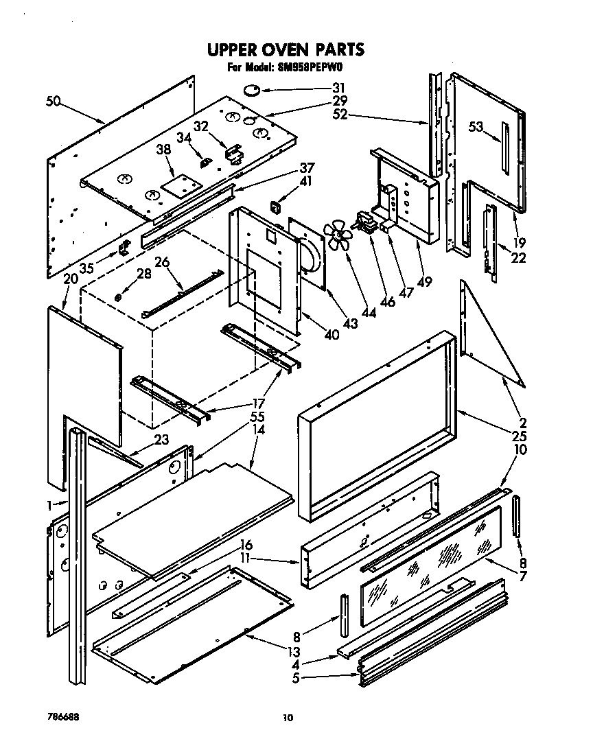 Upper oven