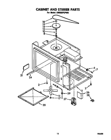 Cabinet and stirrer