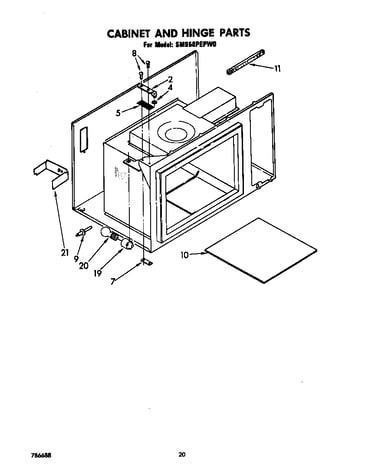 Cabinet and hinge