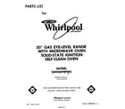 Whirlpool SM988PEPW0 front cover diagram