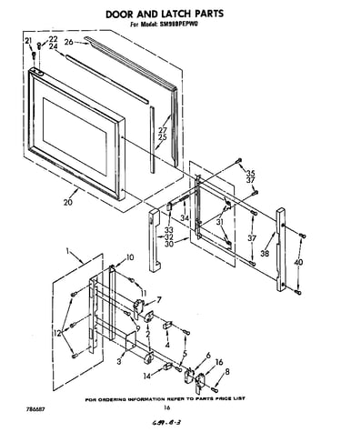 Door and latch