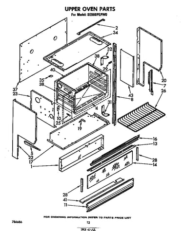 Upper oven