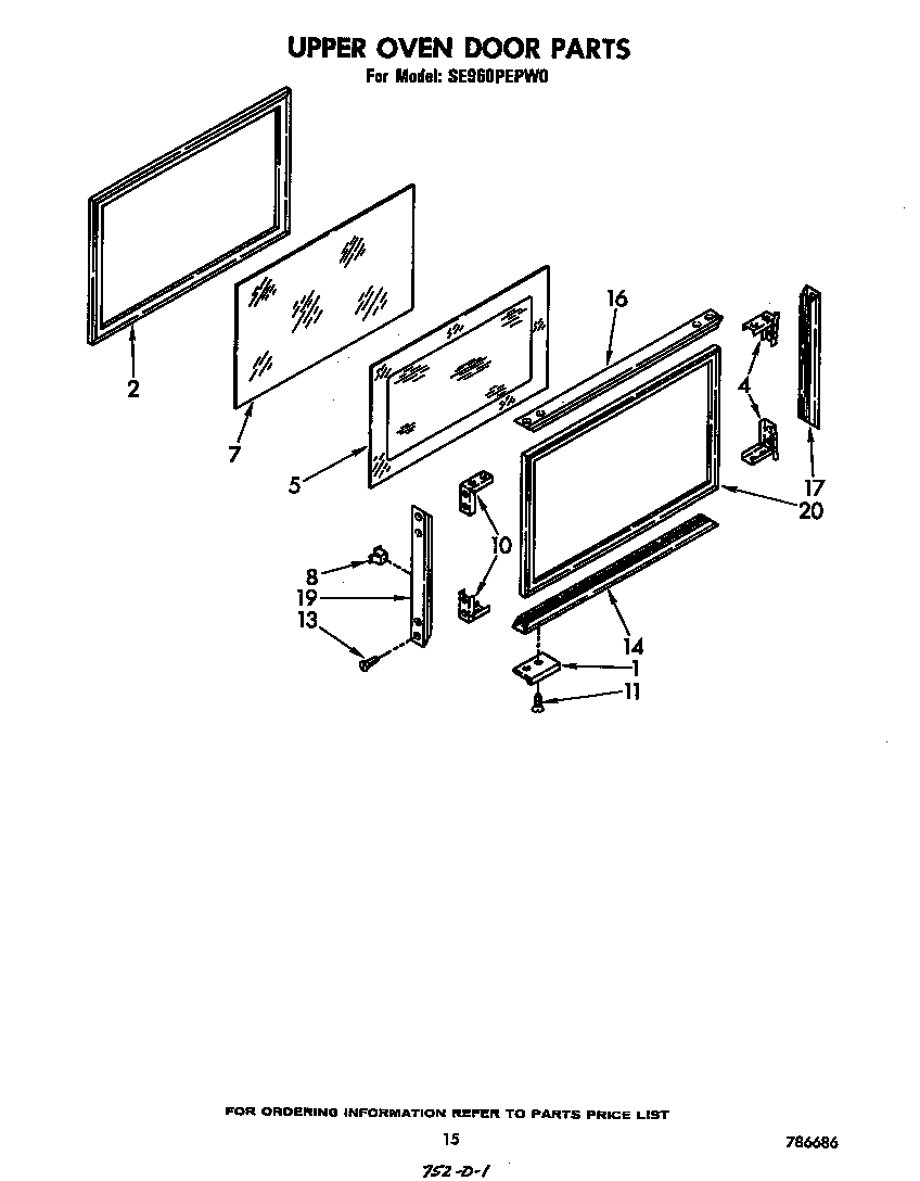 UPPER OVEN DOOR