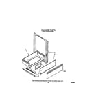 Whirlpool SF365BEPW0 drawer (for 2 track system) diagram