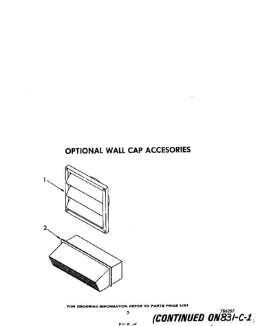 Lit/optional wall cap