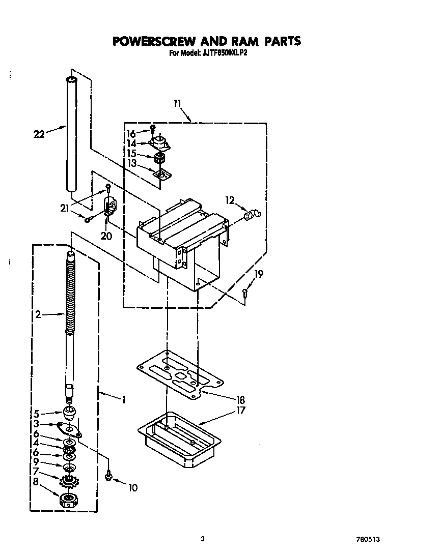 Powerscrew and ram