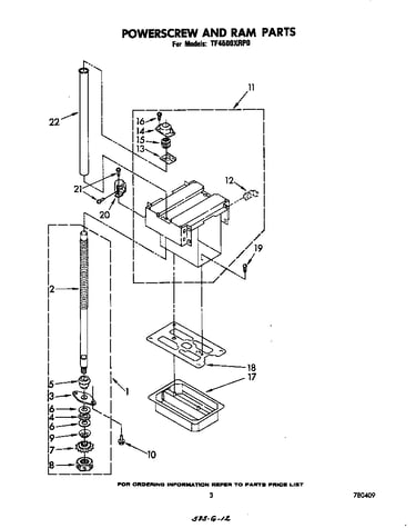 Power screw and ram